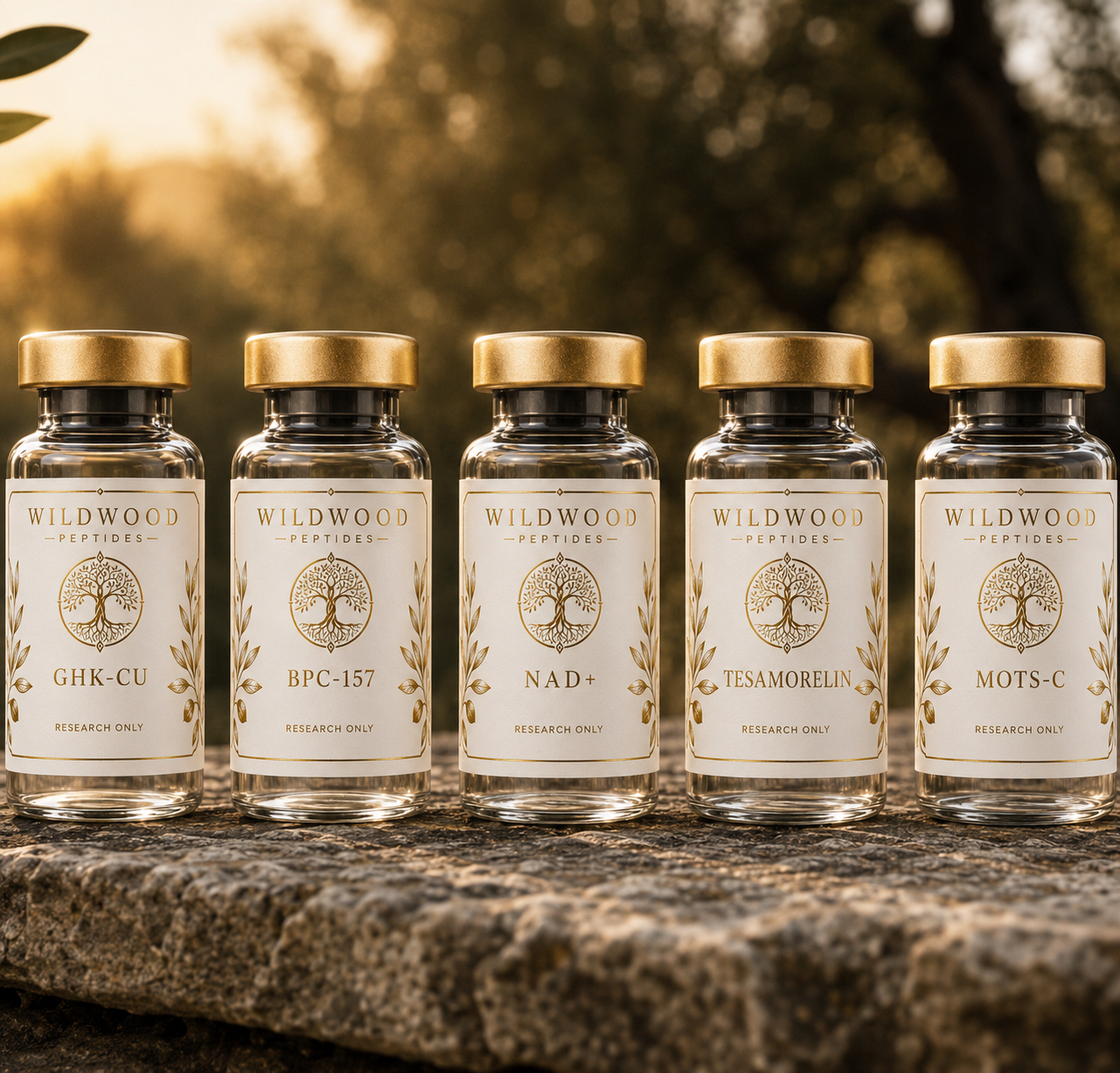 Wildwood Peptides research vial collection